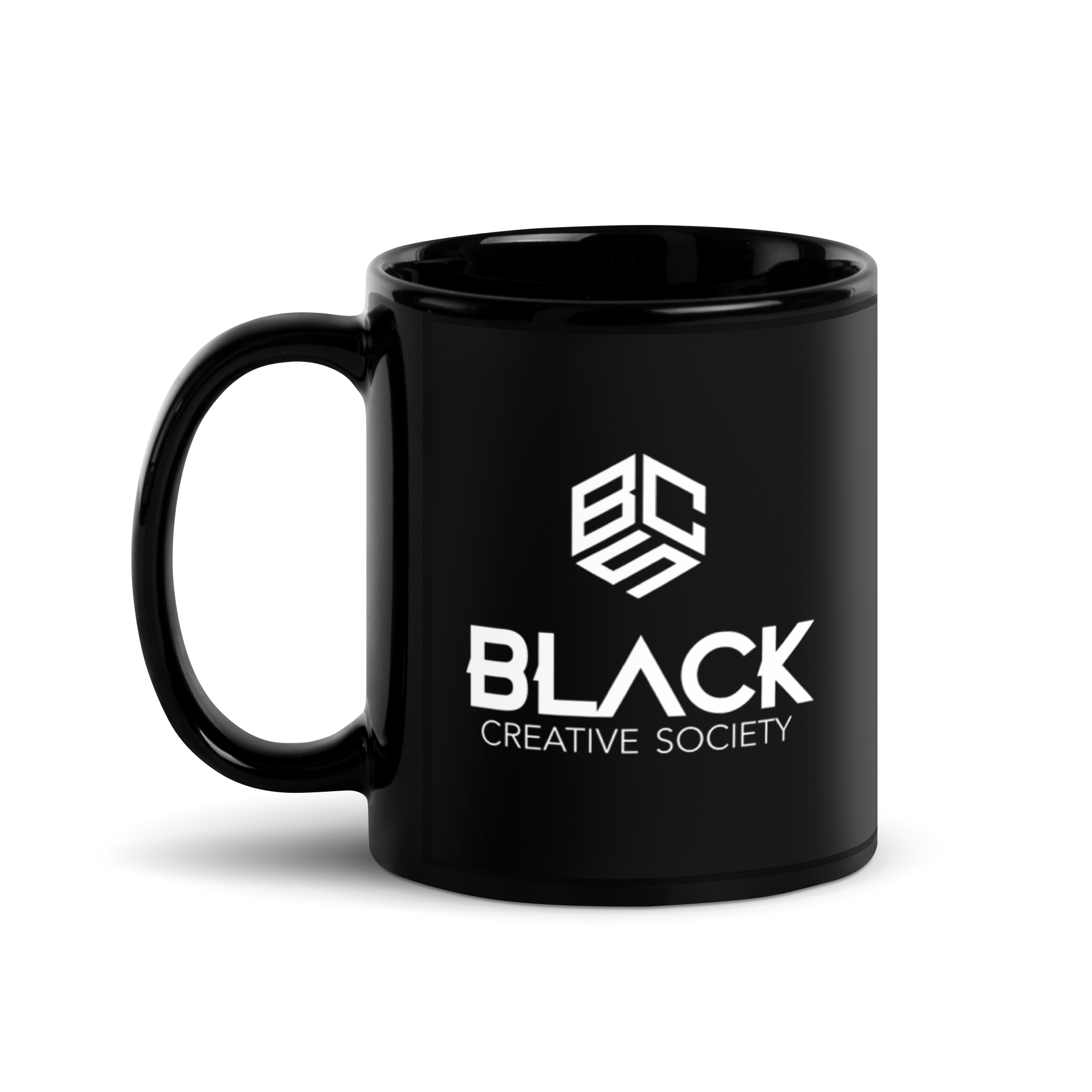 BCS Black Glossy Mug